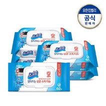 크리넥스 스카트 잘닦이는 살균 소독 티슈 60매x5팩, 선택완료, 단품없음