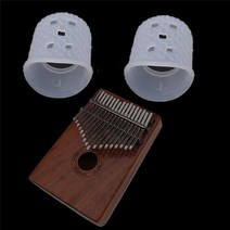 2pcs 손가락 커버 릴리프 플레이 통증 장갑 Kalimba 엄지 피아노 Mbira Sanza 키보드 악기에 대 한 실리콘 손 코트, [01] Transparent color, 01 Transparent color