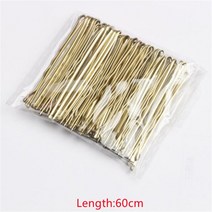 취미 50 개/가방 5/6/7cm U 모양의 합금 머리핀 흔들며 금속 바비 핀 바레트 신부 헤어 스타일 도구 헤어핀, [17] GD 60mm, 17 GD 60mm