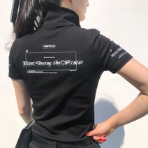 로로얼로이 스판짱짱 탄탄 스퀘어 카라 골프반팔티셔츠