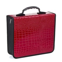 정품 Oriolus 2팩 CD 케이스 520 디스크 용량 바인더 PU 가죽 DVD 보관 케이스 홀더 블랙, Red 400 Disc Capacity