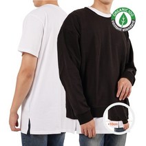 오가닉코튼 레이어드 롱 티셔츠
