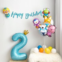 뽀로로 풍선 생일파티세트 두돌 세돌풍선, 9