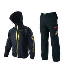 22 일본 시마노 shimano 가마가츠 Gamakatsu 봄 가을 시즌 착용 가능 방수 통기성 낚시복 정장 바위 낚시복 재킷, 레드사이드재킷