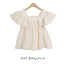 퍼니걸스 6637 스퀘어넥 레이스 프릴 반팔 블라우스 여성의류