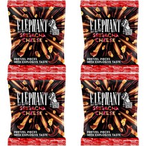 (독일직배) 알카 엘리펀트 메테오리찌 프레첼 피스 스리라차 치즈 스낵 과자 125g 4팩 Alka Elephant Meteoritzi Pretzel Pieces Sriracha C