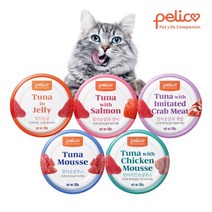 펠리코 고양이 간식캔 95g *24개, 캣 참치순살과 연어 캔 95g*24개