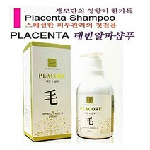 프라코루 PLACORU 태반 알파 샴푸 350ml 돈태반 엑기스 생모단 알긴산 한방 추출물 모발 샴푸 헤어케어 추천