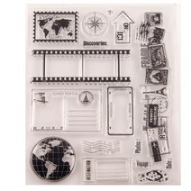 낙관도장 캘리그라피 Transp 투명 스탬프 새로운 여행 사인 2020 고무 실리콘 인감 DIY 스크랩북 카드 만들