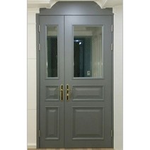 예나의창 비대칭양개 중문 유색도장문 K20-56, 문틀270mm세트