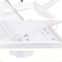 건축용자 축적자 조립식 제도용 T자, 45cm