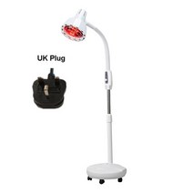 적외선 램프 원적외선 조사기 온열기 적색 신체 통증 서 세트 열 높이 조정 근처, 영국 플러그