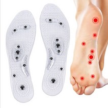 마그네틱 지압 깔창 실리콘성 기능 깔창전 모음 발 마사지 신발 운동화 구두 EVA, 03마그네틱지압블랙M