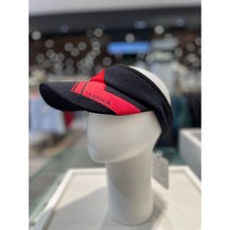 루이까스텔[NC강남] 22F/W LOUIS CASTEL 여성 방한용 골프모자 코듀로이 사선 아플리케 장식 바이저캡, 레드
