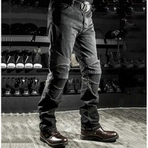 [kirahosi]오토바이청바지 할리데이비슨 아메리칸 가을 겨울 가죽 더바지000077485 바이크, 검은 색 (보호 장구 없음)