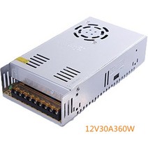 12V 30A DC 범용 조절 센서 전원 공급 장치 360W 변압기 전원 LED 모니터 집중전원 변압기, 1개