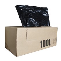 (에스디) 롤형 쓰레기봉투/분리수거 비닐봉투, 50매입-검정, 100L-1개