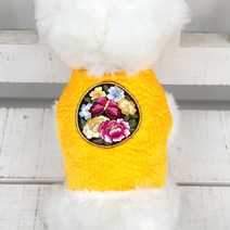 핑키핑크 반려동물 한복조끼, 옐로우