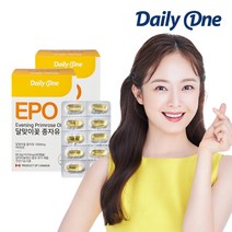 데일리원 전소민 달맞이꽃 종자유 1010mg 60캡슐, 2통