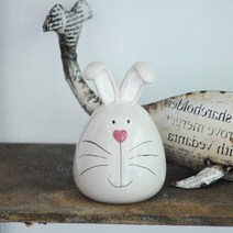 도자기 토끼 저금통 흑묘년 2023년 토끼해 장난감 선물 기념품 인형, 그레이