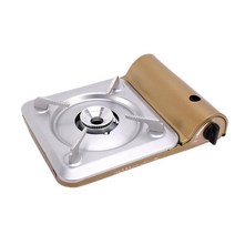 칼노 가스그릴 완전 자동 카드 로 야외 캠핑 휴대용 스토브, 금색