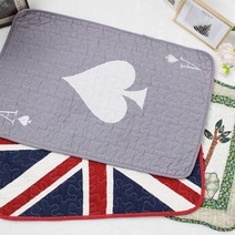 목화면 퀼트 발매트 주방 욕실 거실 매트 순면, 레드하우스