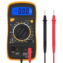 Hot Digital Multimeter Voltmeter Tester Multi Meter Backlight LCD Measurement Tool Electronic Test M, 01 Black  Yellow