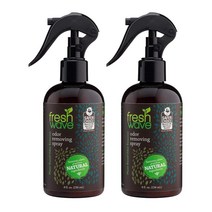 Fresh Wave 프레쉬 웨이브 다용도 냄새 공기 탈취제 스프레이 내추럴 소파 신발 섬유 냄새 제거 236ml 2개
