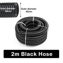 진공 청소기 분말 집진기 필터 SN50T6 사이클론 분리기 산업 및 가정용 플랜지, 03 2m Black Hose (38mm)