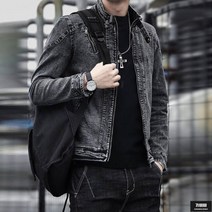가바바 남성 청자켓 지퍼포인트 시크해보이는 캐주얼 데님자켓 G57982