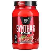 BSN 신타-6 아이솔레이트 단백질 파우더 드링크 믹스 딸기 밀크셰이크 912g(2.01lbs), 1개