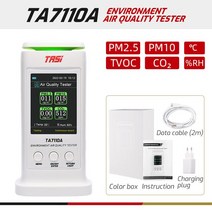 공기질 측정기 공기 실내 시리즈 감지기 온도계 모니터 가정용 테스터, 6 in 1 Style TA7110A
