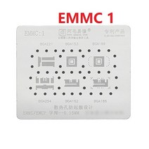용접 용품 Amaoe BGA 스텐실 EMMC UFS 플래시 Nand Reballing 221 169 254 메모리 칩 지원 Macbook A1370 A, 01 EMMC1