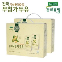 국산콩100% 건국 무첨가두유/_순수콩물두유100%_우리콩본연의순수한맛.무설탕 무가당 다이어트두유 식사대용 효도선물 non GMO 영양간식 고단백, 20개, 190ml
