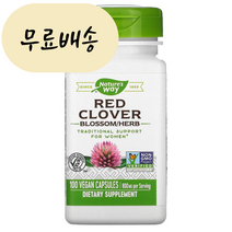 [미국정품 100%보장] 네이쳐스웨이 (네이처스 웨이) 붉은 토끼풀 꽃/허브 400mg 베지 타블렛 100타블렛 빠른직구 NWY16000, 1개, 100개