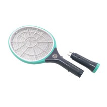 에이플 LED 손전등 충전식 전기모기채, 퍼플블랙