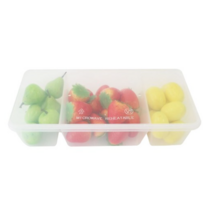 타이코플라스 PP 내열 직사각 3칸 일회용 도시락 용기 + 뚜껑, 10개입, 5개