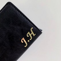 노트북 핸드폰 주문제작 이니셜 네임스티커 라벨텍, 폰트 05, 컷팅네임 골드 2.5cm