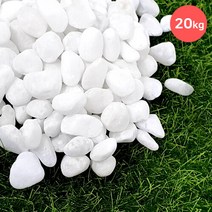 마이플랜트 [마이플랜트]백자갈 20kg 대포장 어항 돌 수경재배 전원주택 화단 마당 테라스 정원 인테리어 백자갈, 7호(30~35mm)