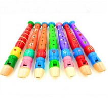 6 홀 나무 아이 악기 1pc 조기 교육 레코더 개발 목관 뮤지컬 교육 장난감 어린이 선물, 랜덤 1pc