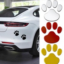 스티커 개 고양이 곰 발 인쇄 발자국 디자인 데칼, (선택가능__골드2개세트 GD06096)