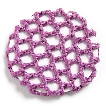 더치커피 메이커 Furling Girl-여성용 진주 발레 댄스 헤어 번 홀더 드릴 없음 네트 스케이트 크로셰 뜨개, 17 09-Grape Purple