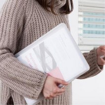 사각 하드 사무용품 문서 보관함 파일 계약서 영수증, 1개, 투명-소