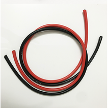 6Awg 실리콘 케이블 검정1M 적색 1M, 검정 1M