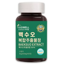 하비웰 국내산 백수오 복합추출물정 600mg X 60정, 1통, 1개