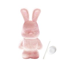 파티지엥 중형 토끼 큐빅 비즈 보석십자수 diy, 7. 미듐 젤리핑크