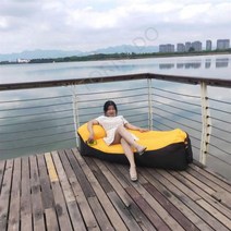 큰 사이즈 야외 휴대용 수납 가능 충전 소파 도매 수륙 양용 쉽게 옆으로 뒤집지 않는 음악 축제 합색형 구미 게으른 사람 공기 침대 가정용 모래사장 레저 캠핑 봄여름 장비 맞춤형 제, 한 좌석, 03 1