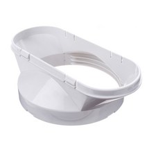 휴대용 에어컨 커넥터 duckbill 모양 홈 이동식 액세서리 13cm 직경 배기 덕트 인터페이스 내구성 유연, 없음