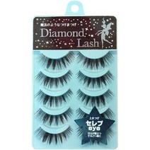 일본직발송 6. 다이아몬드 러시 다이아몬드 러쉬 DIAMOND LASH 연예인 EYE 5쌍(상속눈썹용) 눈가가 돋보이, One Size, One Color