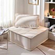 1인용 모듈 레더 소파 미니 쇼파 원룸 좁은 거실 코너형 매장 조야원단 전문 이케아 오피스텔 빈백 브랜드 나혼자산다 모듈형 스툴, 램 플리스 화이트